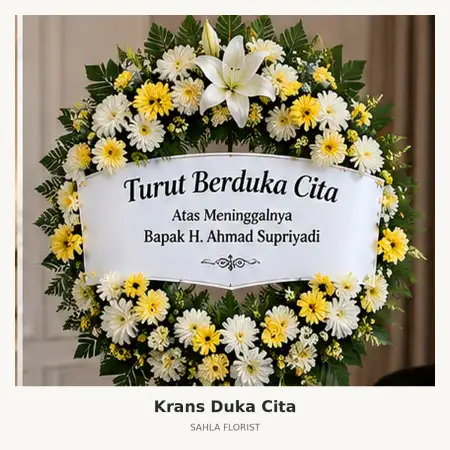 Krans Bunga Duka Cikupa